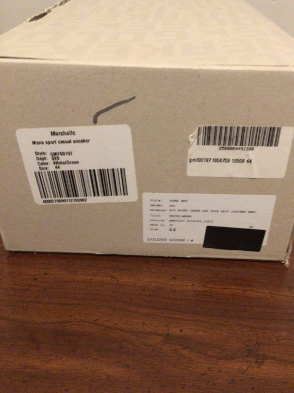 Golden Goose Authentic Pure New white and green Men’s sneakers SZ 44 - Picture 9 of 16